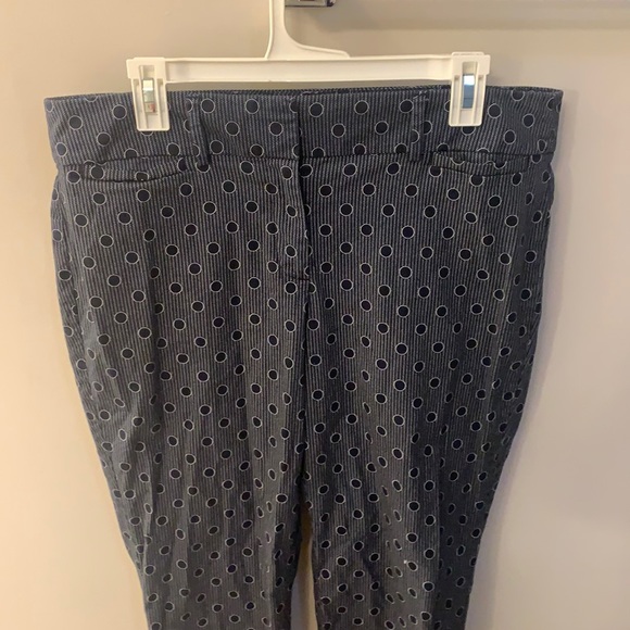 Navy and White Polka Dot Business Pants! - Picture 1 of 4